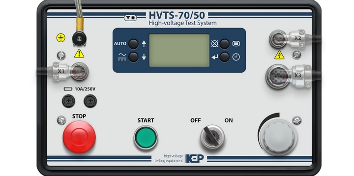 Передняя панель аппарата HVTS-70/50