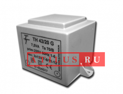 Малогабаритный трансформатор для печатных плат ТН 42/20 G фото 1