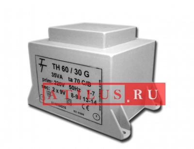 Малогабаритный трансформатор для печатных плат ТН 60/30 G фото 1