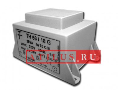 Малогабаритный трансформатор для печатных плат ТН 66/18 G фото 1